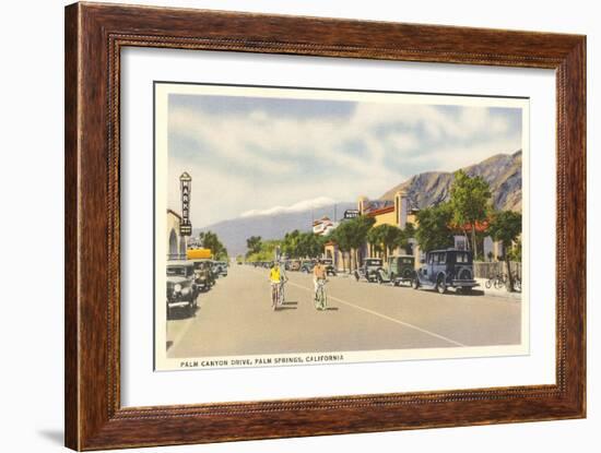 Vintage Downtown Palm Springs-null-Framed Premium Giclee Print