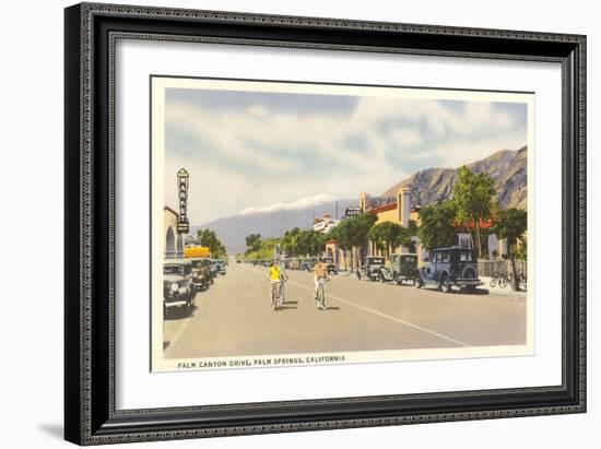 Vintage Downtown Palm Springs-null-Framed Premium Giclee Print