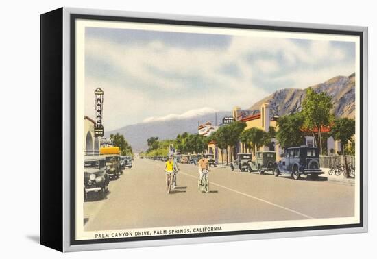 Vintage Downtown Palm Springs-null-Framed Stretched Canvas