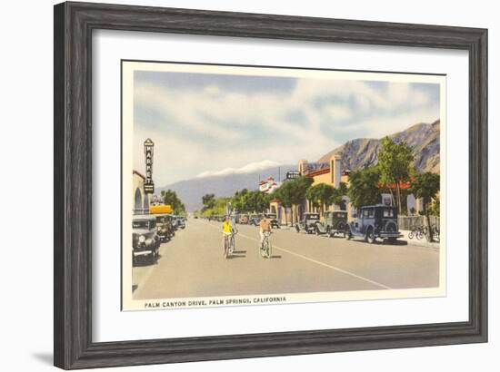 Vintage Downtown Palm Springs-null-Framed Art Print