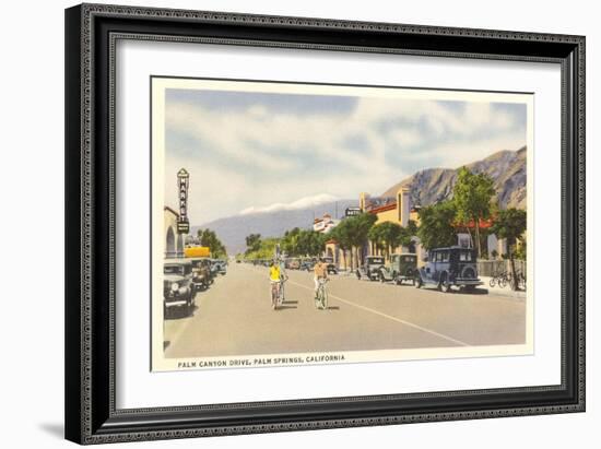 Vintage Downtown Palm Springs-null-Framed Art Print