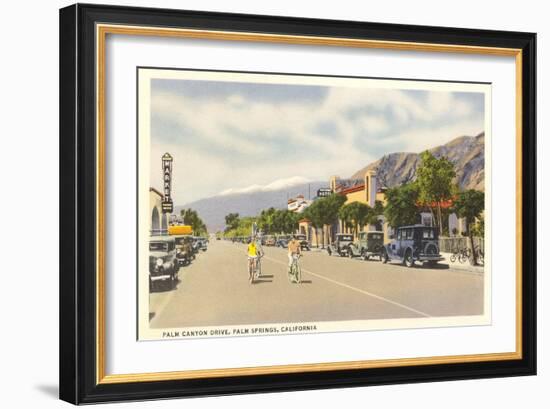 Vintage Downtown Palm Springs-null-Framed Art Print