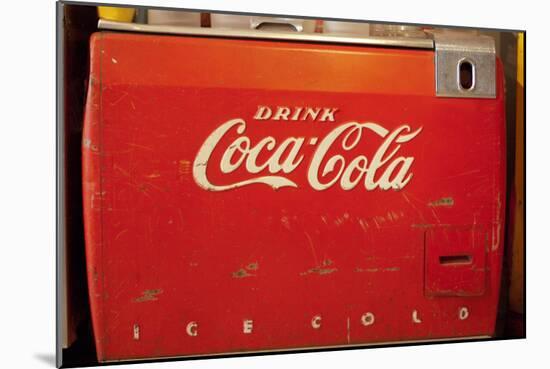 Vintage Drink Coca Cola Ice Cold Coke Vending Machine Photo Poster-null-Mounted Art Print