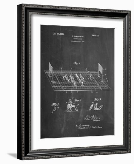 Vintage Electric Football Game Patent-null-Framed Art Print