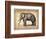 Vintage Elephant-NaxArt-Framed Art Print