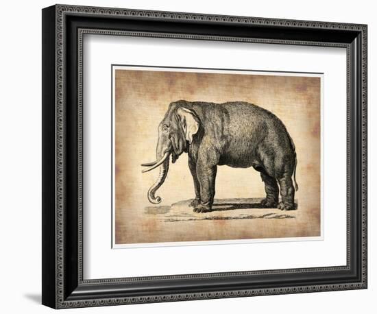 Vintage Elephant-NaxArt-Framed Art Print