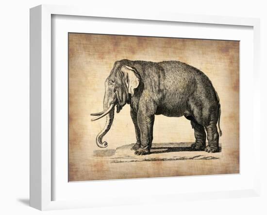 Vintage Elephant-NaxArt-Framed Art Print