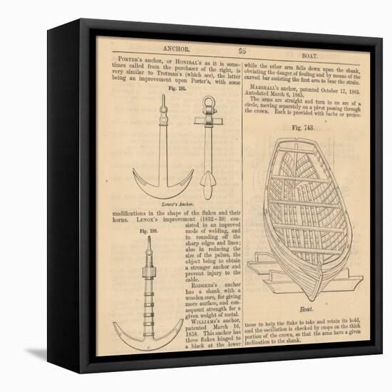 Vintage Encyclopedia "Anchor to Boad"-Piddix-Framed Stretched Canvas