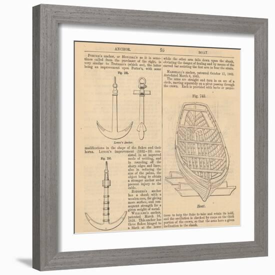 Vintage Encyclopedia "Anchor to Boad"-Piddix-Framed Art Print