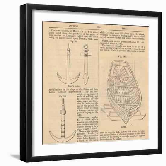 Vintage Encyclopedia "Anchor to Boad"-Piddix-Framed Art Print