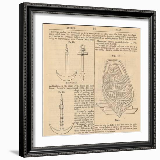 Vintage Encyclopedia "Anchor to Boad"-Piddix-Framed Art Print