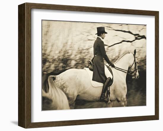 Vintage Equestrian - Piaffe-null-Framed Giclee Print