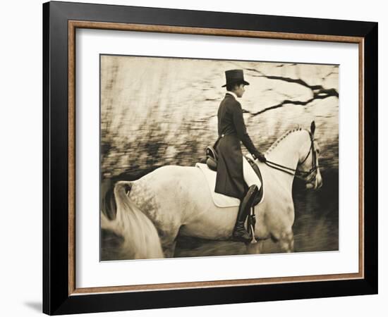 Vintage Equestrian - Piaffe-null-Framed Giclee Print