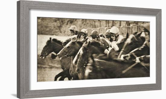 Vintage Equestrian - Post-null-Framed Giclee Print