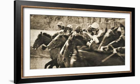 Vintage Equestrian - Post-null-Framed Giclee Print