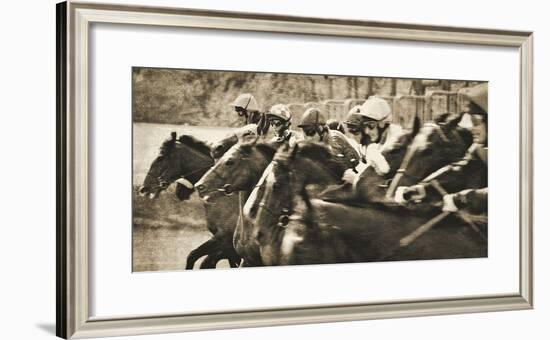 Vintage Equestrian - Post-null-Framed Giclee Print