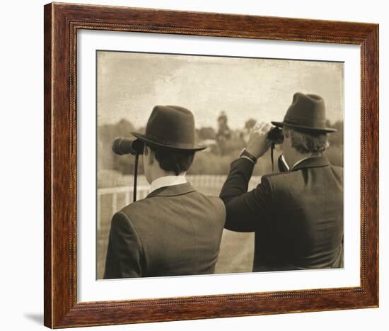 Vintage Equestrian - Spectators-null-Framed Giclee Print