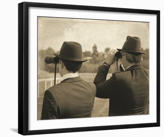 Vintage Equestrian - Spectators-null-Framed Giclee Print