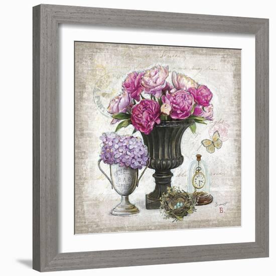 Vintage Estate Florals 1-Chad Barrett-Framed Art Print