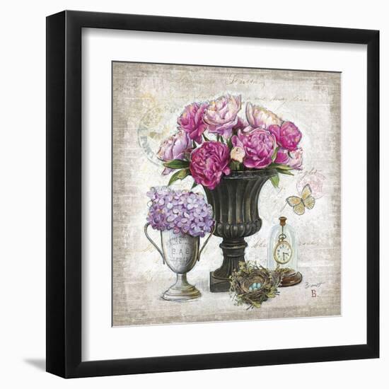 Vintage Estate Florals 1-Chad Barrett-Framed Art Print