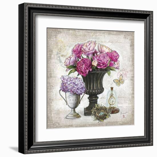 Vintage Estate Florals 1-Chad Barrett-Framed Art Print