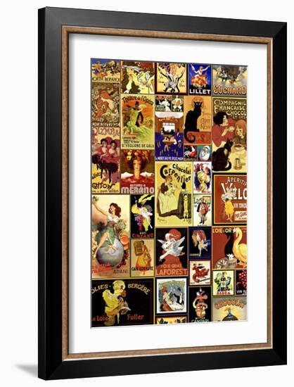 Vintage European Labels-Kate Ward Thacker-Framed Giclee Print