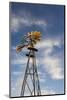 Vintage Farm Windmills at Sunset, Elk City, Oklahoma, USA-Walter Bibikow-Mounted Photographic Print