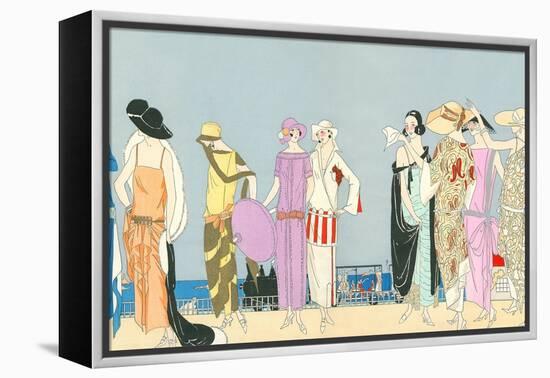 Vintage Fashion Illustration-null-Framed Stretched Canvas