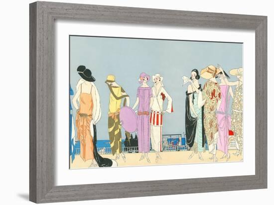 Vintage Fashion Illustration-null-Framed Art Print