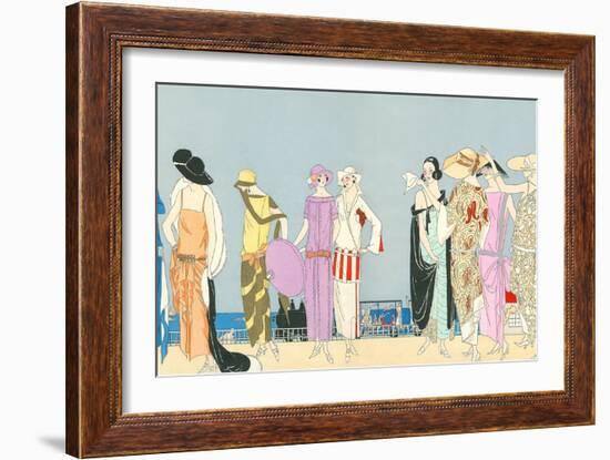 Vintage Fashion Illustration-null-Framed Art Print