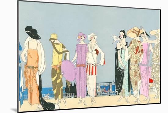 Vintage Fashion Illustration-null-Mounted Art Print