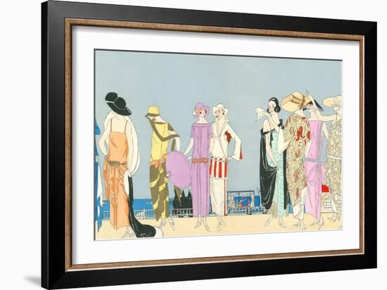 Vintage Fashion Illustration-null-Framed Premium Giclee Print