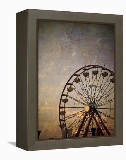 Vintage Ferris Wheel at the Ohio State Fair-pdb1-Framed Premier Image Canvas