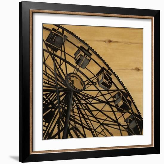 Vintage Ferris Wheel-Liz Jardine-Framed Art Print