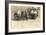 Vintage Fire Engine and Crew-null-Framed Art Print