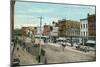 Vintage First Avenue, Cedar Rapids, Iowa-null-Mounted Art Print