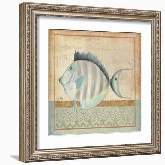 Vintage Fish III-Elizabeth Medley-Framed Art Print