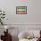 Vintage Flag of Iran-salajean-Framed Art Print displayed on a wall