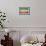 Vintage Flag of Iran-salajean-Framed Art Print displayed on a wall