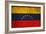 Vintage Flag Of Venezuela-ilolab-Framed Premium Giclee Print