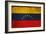 Vintage Flag Of Venezuela-ilolab-Framed Premium Giclee Print