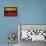 Vintage Flag Of Venezuela-ilolab-Framed Stretched Canvas displayed on a wall