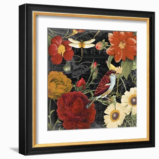 Vintage Floral 3-Carole Stevens-Framed Art Print