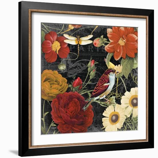 Vintage Floral 3-Carole Stevens-Framed Art Print