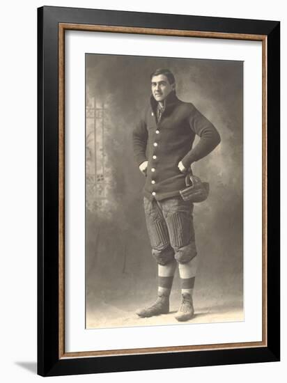 Vintage Football Player-null-Framed Art Print