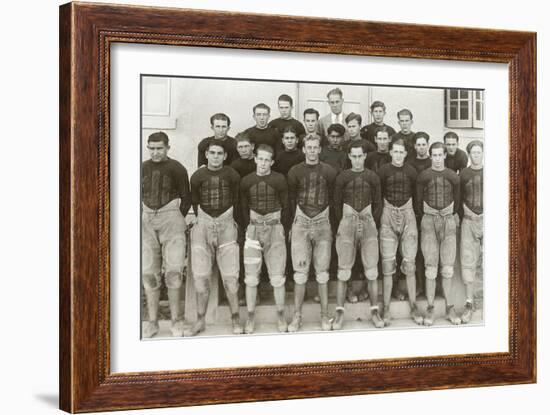 Vintage Football Team-null-Framed Art Print