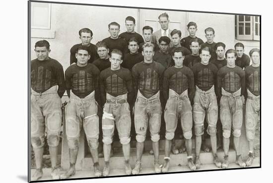 Vintage Football Team-null-Mounted Art Print