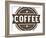 Vintage Fresh Coffee Label Stamp-daveh900-Framed Art Print