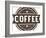 Vintage Fresh Coffee Label Stamp-daveh900-Framed Art Print