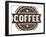 Vintage Fresh Coffee Label Stamp-daveh900-Framed Art Print